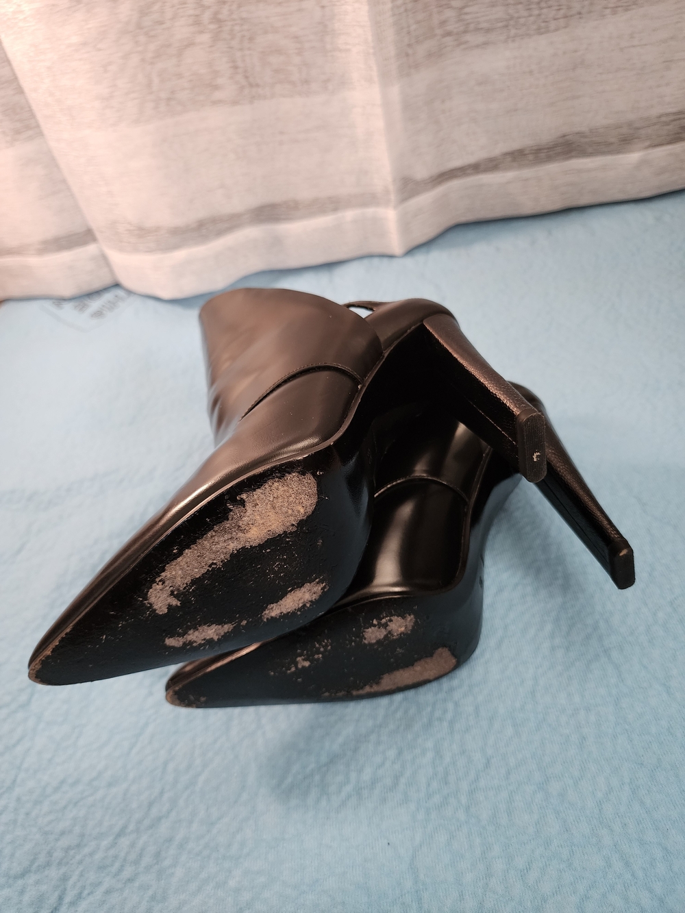 Alexander Wang Black Pointed-Toe High Heel Western Boots - Picture 3 of 7